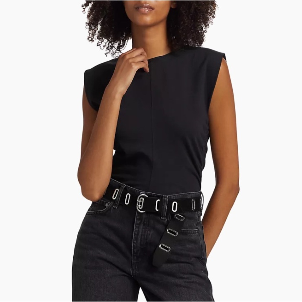 Rag & Bone Juliet smocked crop top
